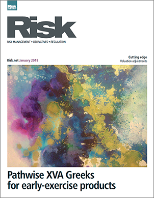 Risk Magazine Cutting Edge Research Article | Pathwise XVA Greeks for Early-Exercise Products